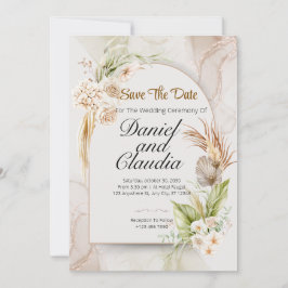 Convite de Casamento Floral