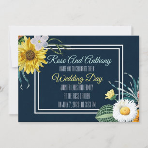 Convite De Casamento Floral
