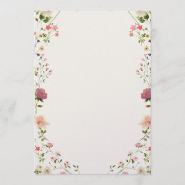 Convite de Casamento Floral