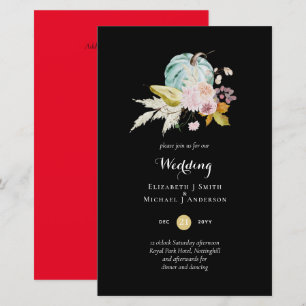 Convite de casamento Floral A9 - Pumpkin em Teto