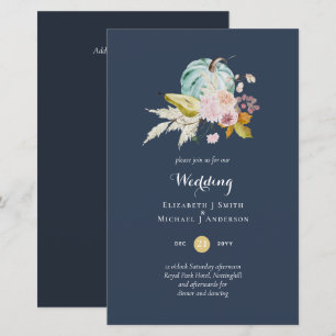 CONVITE DE CASAMENTO Floral A9 - Pumpkin Fall
