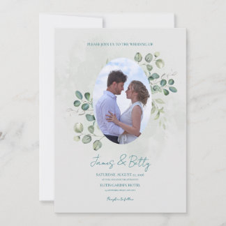 Convite de Casamento Floral Aquarela