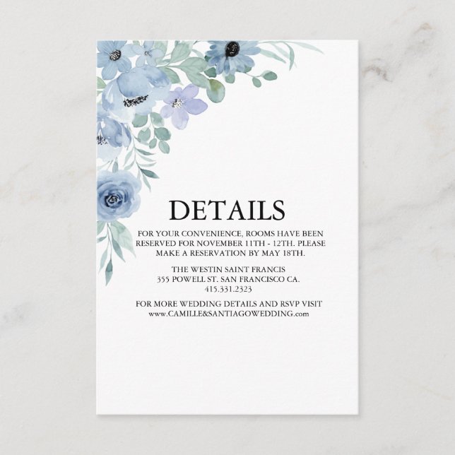 Convite de Casamento Floral Boho Blush (Frente)