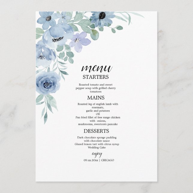 Convite de Casamento Floral Boho Blush (Frente)