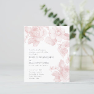 Convite de Casamento Floral Botânico Elegante e Ec
