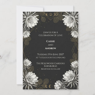 Convite de Casamento Floral Botânico Ouro Preto