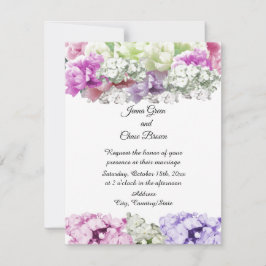 Convite de Casamento Floral Buquê Misto