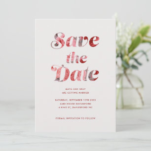 Convite De Casamento Floral De Diversão