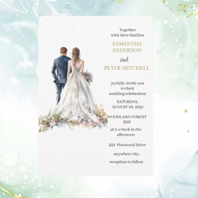 Convite de casamento Floral do Rustic Classic Boho (Invite loved ones to your special day with the Classic Floral wedding invitation  )