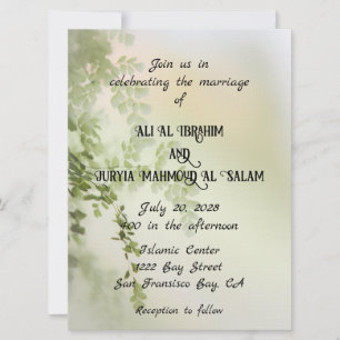 Convite de Casamento Floral Doce