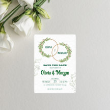 Convite de Casamento Floral Elegante