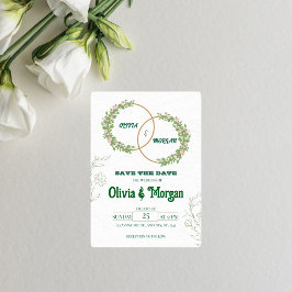 Convite de Casamento Floral Elegante