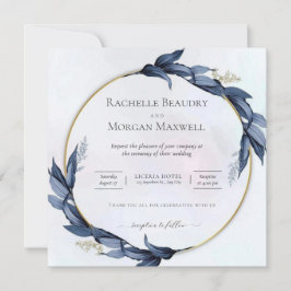 Convite De Casamento Floral Elegante