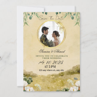 Convite de Casamento Floral Elegante | Clássico &