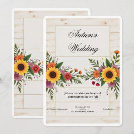 Convite de Casamento Floral – Elegante e Simples
