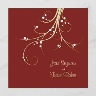 Convite De Casamento Floral - Elegante E Simples