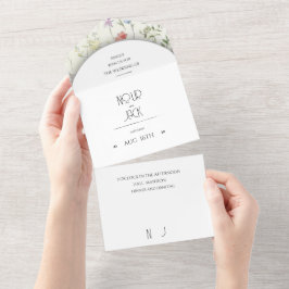 Convite de Casamento Floral Elegante | Editável