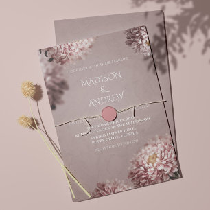 Convite de Casamento Floral Elegante Moderno