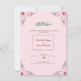 Convite de Casamento Floral Elegante | Moderno & R