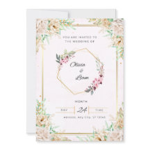 Convite De Casamento Floral Elegante | Personalizá