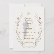 Convite de Casamento Floral Elegante | Romântico