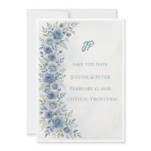 Convite de Casamento Floral Lavanda Empoeirada