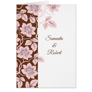 Convite de casamento floral lindo