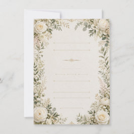 Convite de Casamento Floral Luxuoso