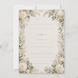 Convite de Casamento Floral Luxuoso