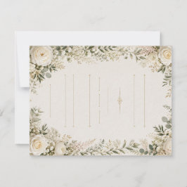Convite de Casamento Floral Luxuoso