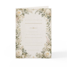 Convite de Casamento Floral Luxuoso
