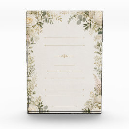 Convite de Casamento Floral Luxuoso