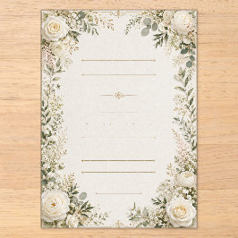 Convite de Casamento Floral Luxuoso