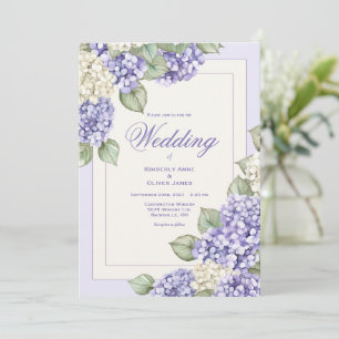 Convite de Casamento Floral Moderno com Aquarela R
