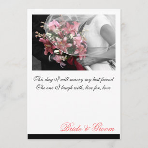 Convite de Casamento Floral Monograma Artístico