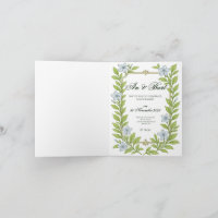 Convite de casamento floral para idosos