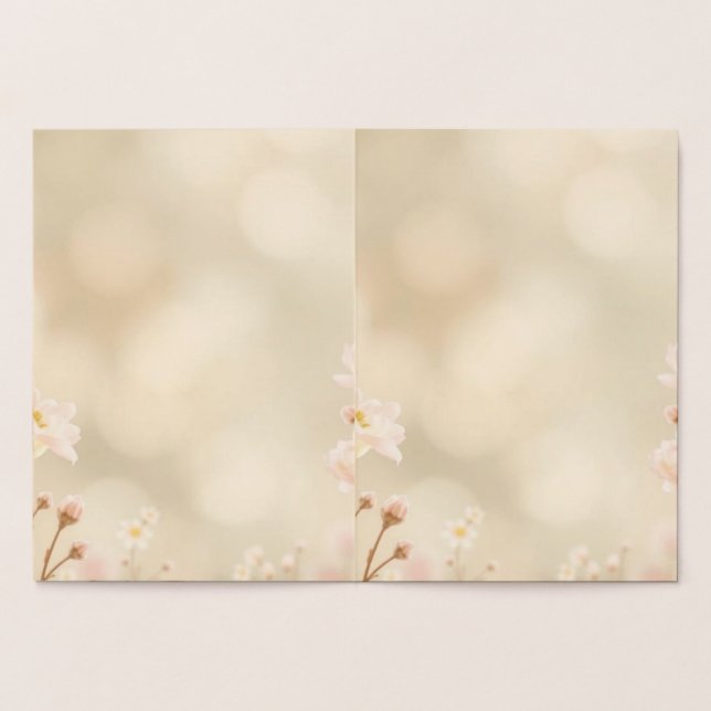 Convite de Casamento Floral Pastel Elegante | Suav (Interior)