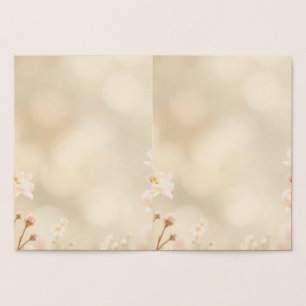 Convite de Casamento Floral Pastel Elegante Wa M