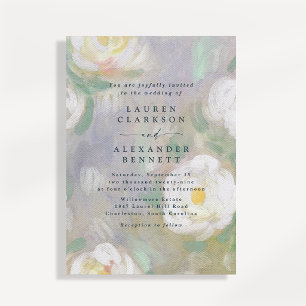 Convite de Casamento Floral Pastel Romântico