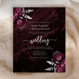 Convite de Casamento Floral Prata Orçamento Borgon