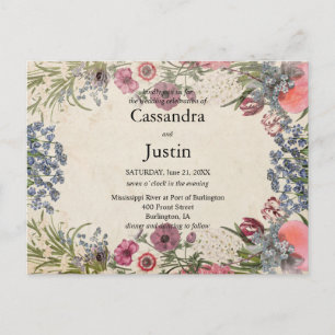 Convite de casamento Floral primavera