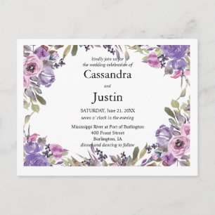 Convite de casamento Floral Puro