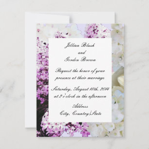 Convite de Casamento Floral Romântico