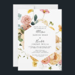 Convite De Casamento Floral | Sutton<br><div class="desc">Este cartão de casamento moderno tem uma design calorosa e minimalista. A frente apresenta um texto animado de script acima de seus primeiros nomes e data. No verso, definimos o plano de fundo como transparente, para que a cor do papel sirva de base. Você pode escolher uma cor para o...</div>