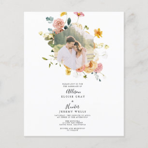 Convite De Casamento Floral   Sutton