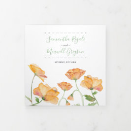 Convite De Casamento Floral Tudo Em Um