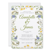 Convite de Casamento Flores de Verão