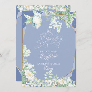 Convite De Casamento   Flores selvagens e Berries