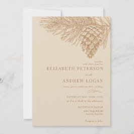 Convite de Casamento Floresta de Inverno | Galho d