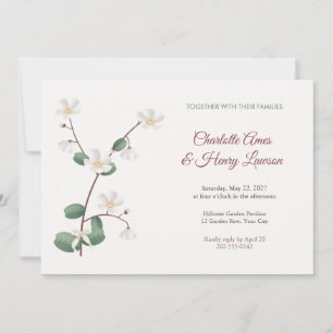 Convite de Casamento Floresta Deinanthe